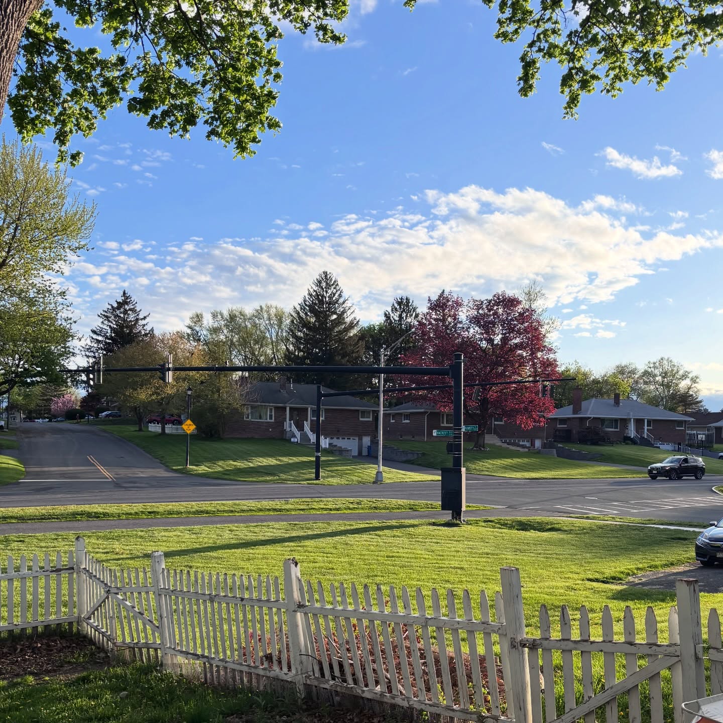 Neighborhood lawn maintained by Jay Mows Lawns